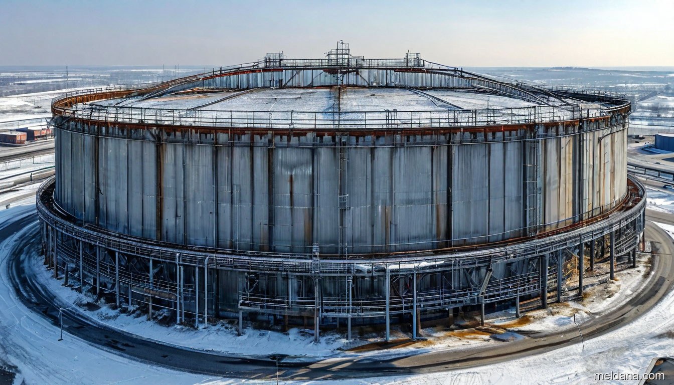 Антидроновая защита резервуара РВС-50000 Мурманске — ЗОК ЗАСЛОН по СП 542